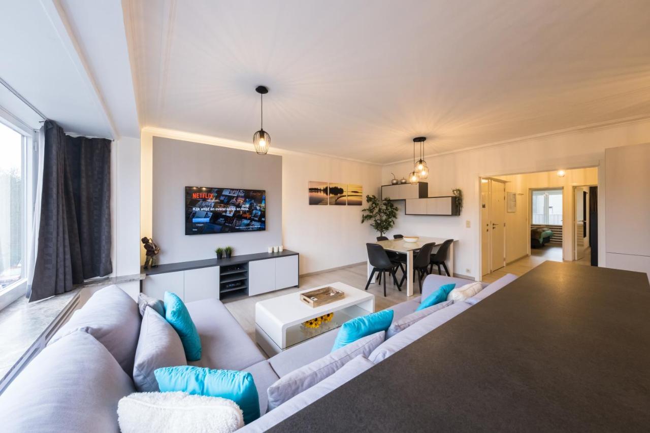 Ostend Center Parkview Apartment Free Parking Bagian luar foto